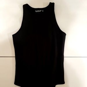 Abercrombie Cotton Seamless Fabric Crew Tank Bodysuit